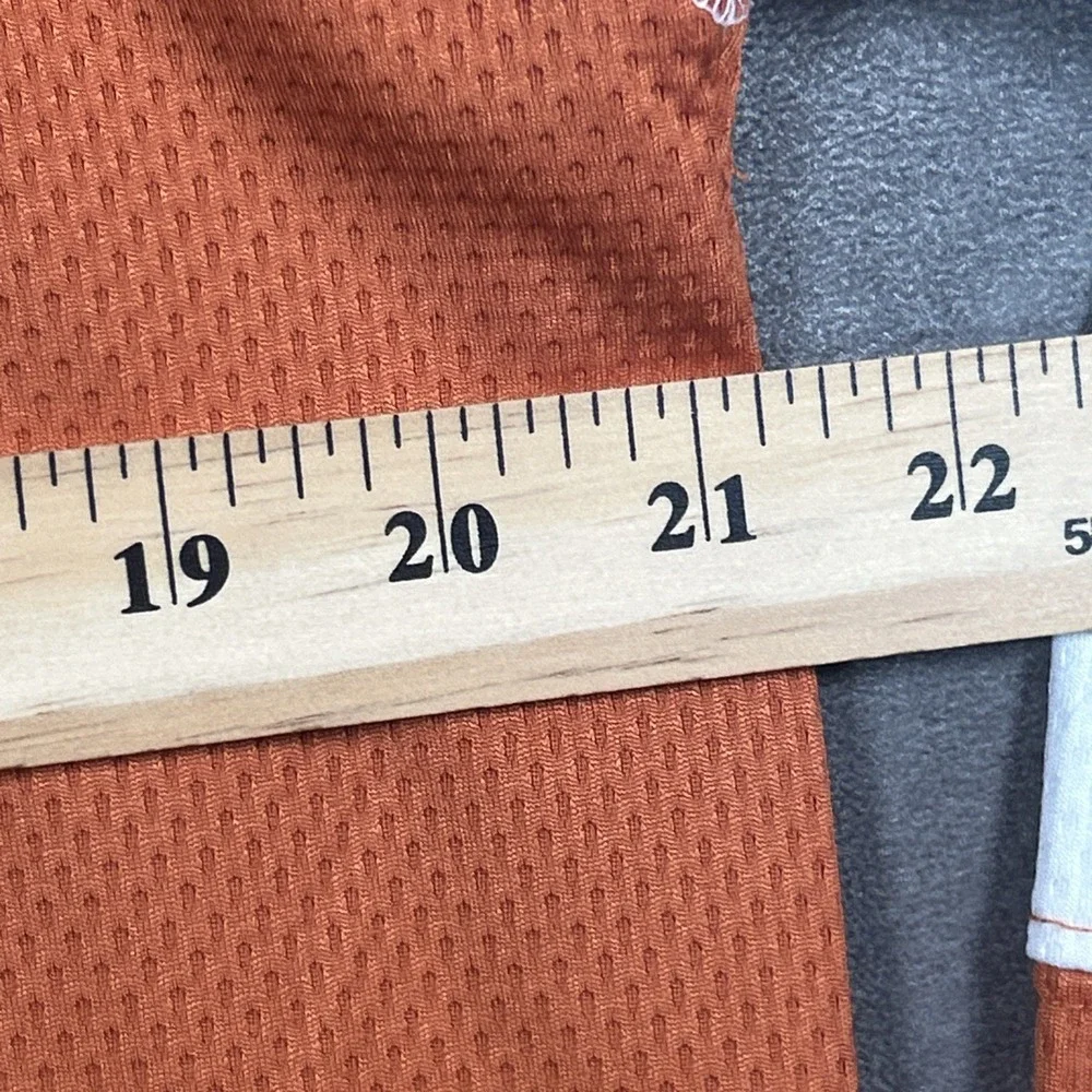 Texas Longhorns Rivalry Threads Mens Orange 1/4 Zip Long Sleeve Pullover L